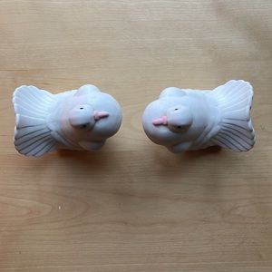 Ornamental, ceramic, turtledove pair